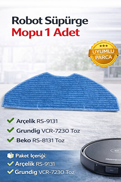 Beko RS-2221 / RS-8131 / RS-8121 - قماش ممسحة المكنسة الكهربائية الروبوتية