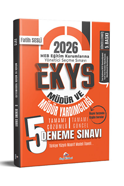 Dizgi Kitap 2026 MEB EKYS Müdür ve Müdür Yardımcılığı 5 Deneme Çözümlü 5. Bas...