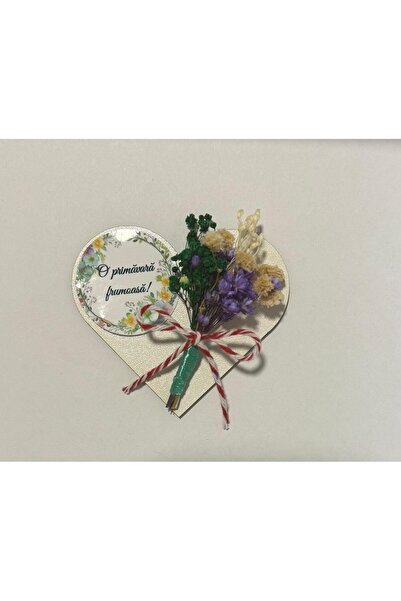 OEM MARTISOR Heart with magnet, with dried flowers🌸