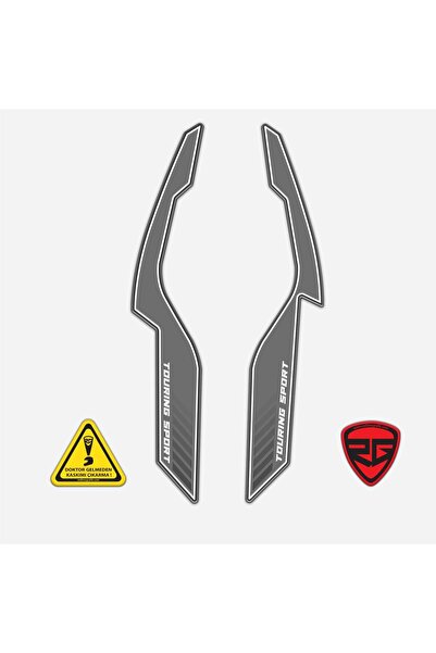 Redline Grafik Bajaj Dominar D250 Arka-Yan Kuyruk Pad Set GRİ Redlinegrafik