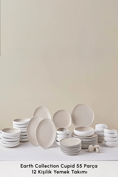 Karaca Earth Collection Cupid 55 Parça 12 Kişilik Yemek Takımı