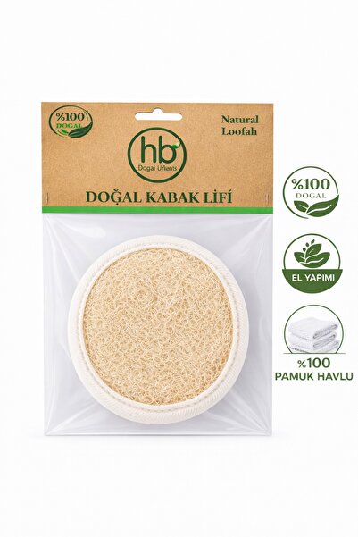 HB Organik Doğal Ürünler Kabak Lifi Banyo Yüz ve Vücut Kesesi (Peeling)