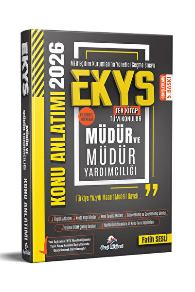 Dizgi Kitap 2026 MEB EKYS Müdür ve Müdür Yardımcılığı Konu Anlatımı Fatih Ses...