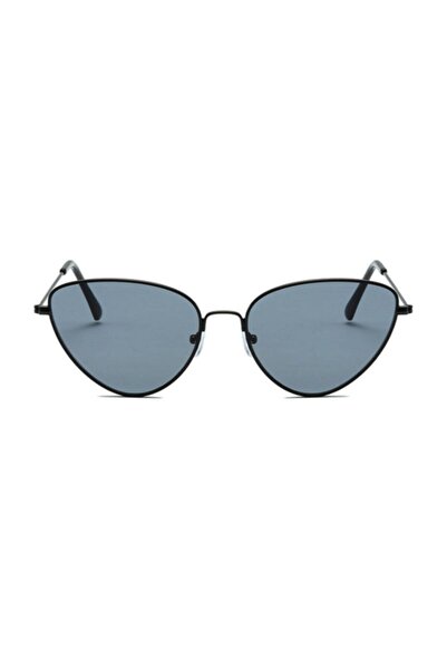 Toz Vintage Black Pilot Cat Sunglasses - Black Frame