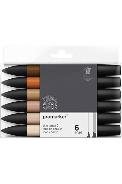 Winsor Newton مجموعة Winsor & Newton Promarker مكونة من 6 ألوان للبشرة 2