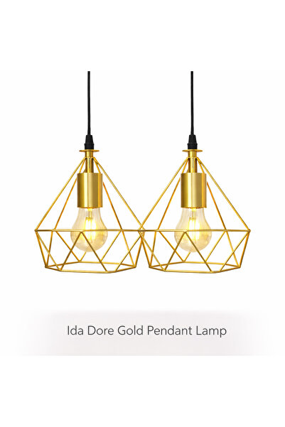 Atmosphera Créateur D'intérieur Lustră aurie metalică Ida 19 cm – Iluminat in...