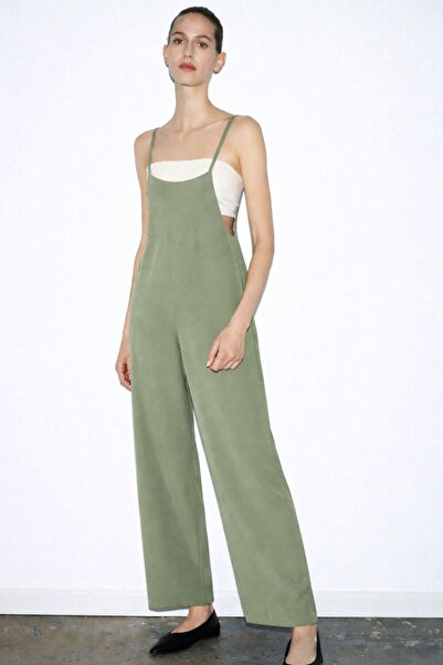 HAKKE بذلة نسائية فضفاضة باللون الأخضر