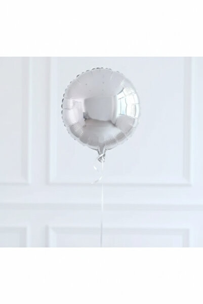 Deniz Party Store Silver Round Foil Balloon 18 INCH 45 CM 1 PIECE