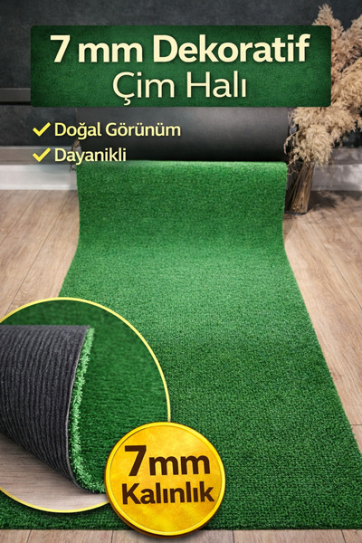 Nurteks Dekoratif Suni Çim Halı 7 Mm