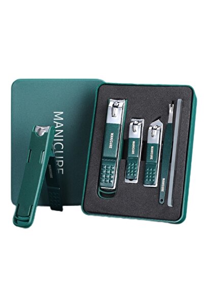 gaman مجموعة العناية بالأظافر المكونة من 5 قطع في صندوق معدني - مجموعة مقص أظ...