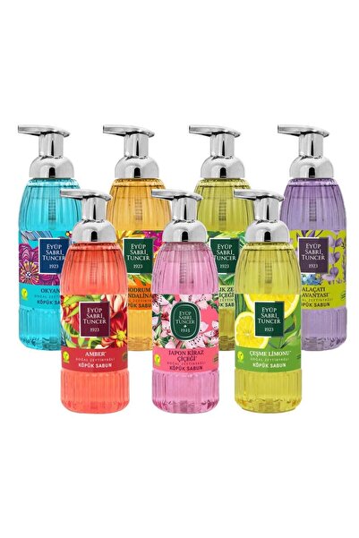 Eyüp Sabri Tuncer مجموعة صابون رغوي بزيت الزيتون 500 مل، عبوة من 7 قطع