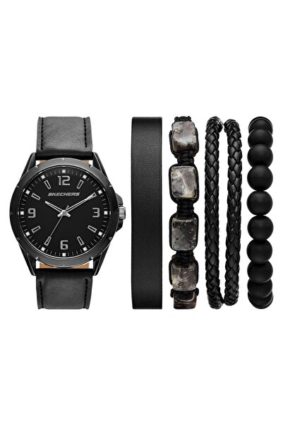SKECHERS SR9118 Erkek Kol Saati ve Bileklik Seti