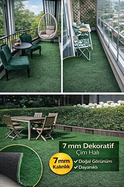 Nurteks Suni Yeşil Çim Halı En 4 Metre