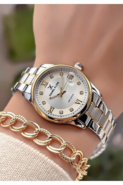 Daniel Klein New Season Steel Women's Watch and Bracelet with Gift