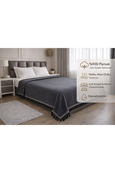 TECHTACT 100% Natural Cotton Double Pique 200X320 cm Soft Textured, Lightweig...