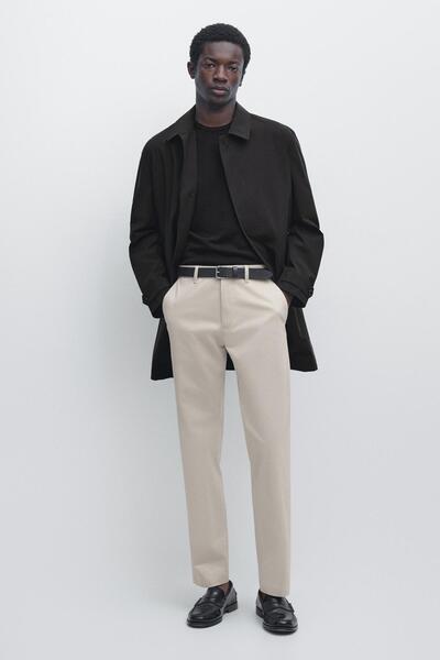 Massimo Dutti Pamuklu slim fit pantolon