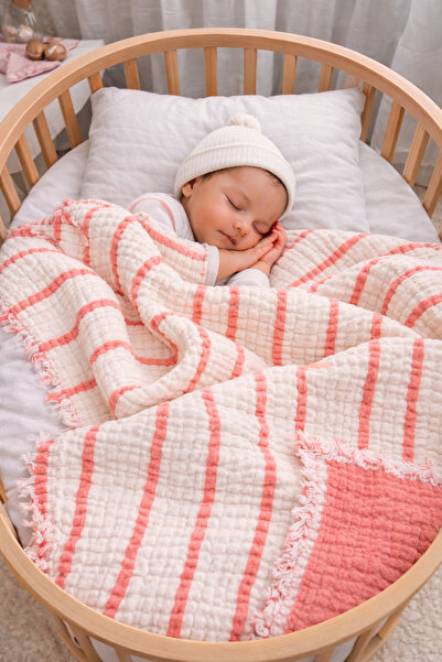 Yada Baby بطانية أطفال من القطن 100% متعددة الطبقات من الموسلين - مقاس XL (12...