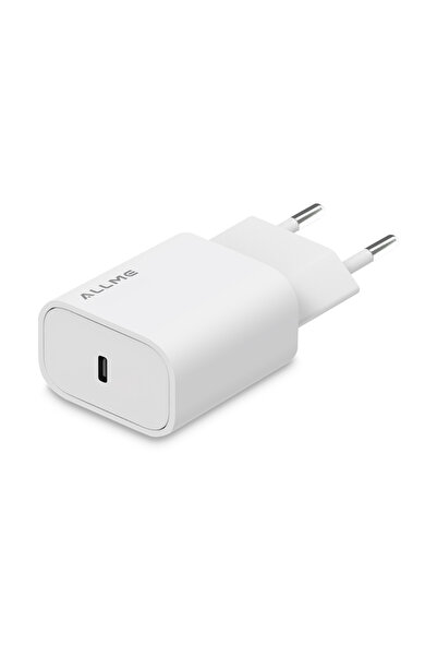 allme SS20ATB 20W PD Hızlı Şarj Adaptörü Beyaz