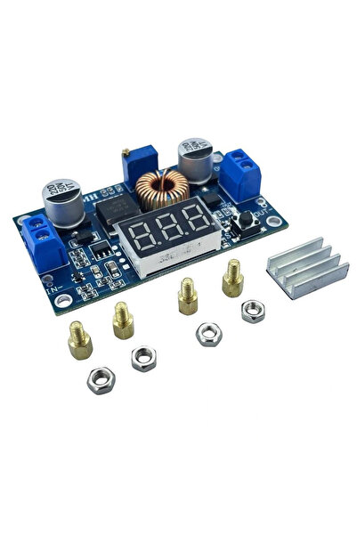 China XL4015 75W 5A DC-DC Voltmetre Ekranlı (3Digits) Voltaj Düşürücü Modül