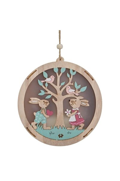 Dolik Easter Wooden Decoration with Rabbits