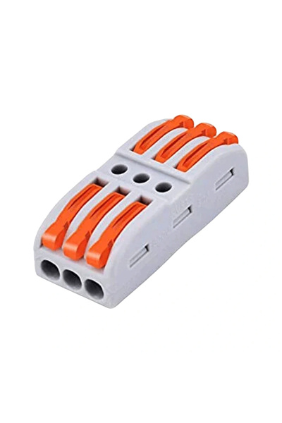 INTERKOM IC-272A 3 Giriş 3 Çıkış Vidasız Mandallı Buat Klemensi CH-223