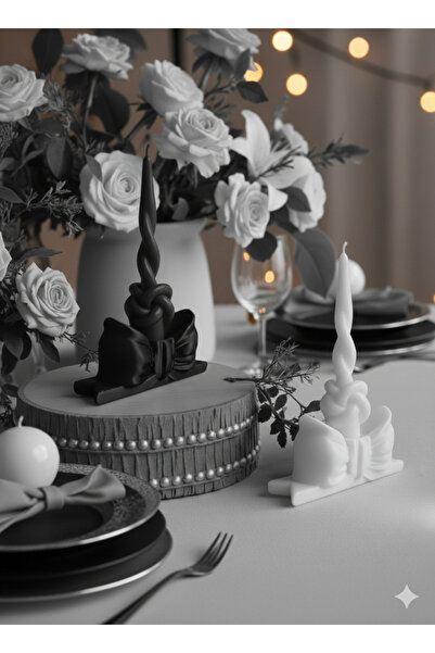 Dumledo Kurdele Fiyonk Pinterest Mumluk Şamdan | 2 Adet