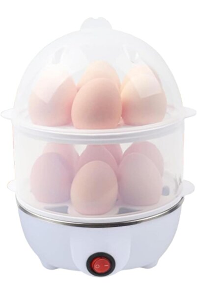 Generic Electric Egg Cooker & Boiler, 14 Egg Capacity Two Layer Egg Maker wit...