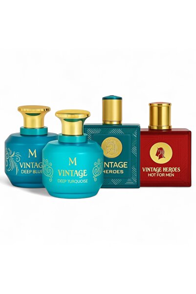 Montage Brands Σετ αρωμάτων για γυναίκες και άνδρες 4 x 100 ml μακράς διαρκεί...