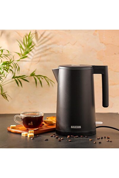 KRYPTON Double Wall Electric Kettle, 1.7L Capacity, KNK6341