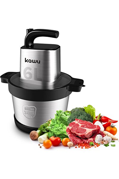 Generic Kawu 1000W 6L Food Processor: Electric Meat Grinder & Vegetable Slice...