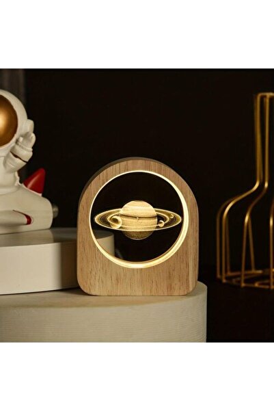Toybox Crystal Ball Night Lamp With Wooden Frame, 3d Solar System Model, Led ...