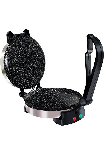 Generic ماكينة صنع خبز الروتي من ليبرا - مكبس تورتيلا كهربائي بألواح غير لاصق...