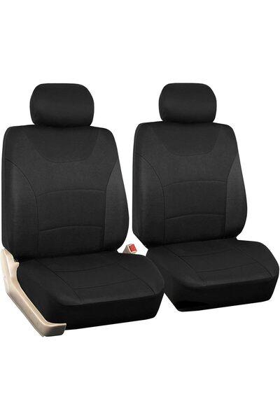 Generic غطاء مقعد سيارة دافئ قطعة واحدة + غطاء رأس دافئ قطعة واحدة، وسادة شتو...