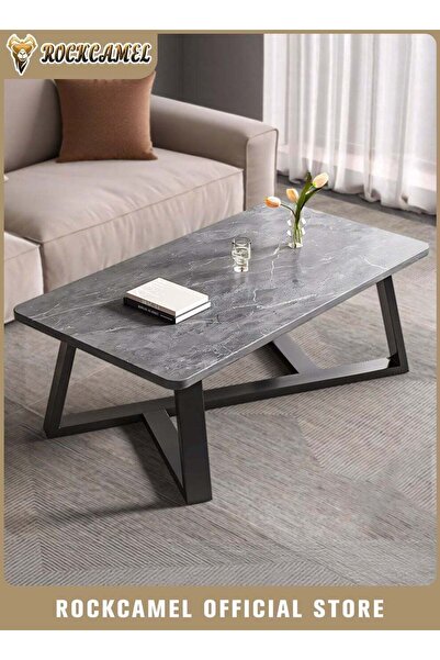 ROCKCAMEL Modern Rectangular Coffee Table