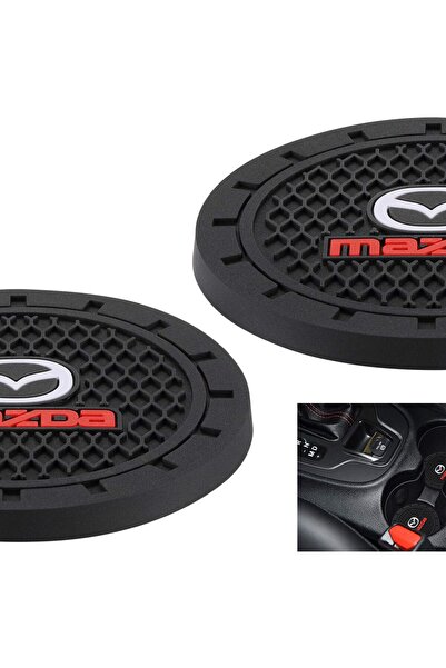 Generic ملحقات داخلية للسيارة لمازدا - قاعدة حامل أكواب سيليكون مانعة للانزلا...