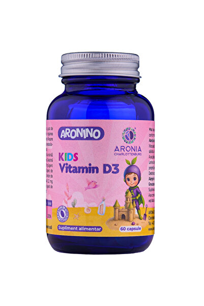 Aronia Charlottenburg Aronino Kids Vitamin D3 , 60 capsule masticabile care s...