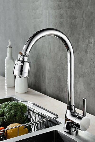 Viosa 3 Fonksiyonlu Oynar Başlıklı Krom Çubuk Kol Mutfak Evye Bataryası 5 Yıl...