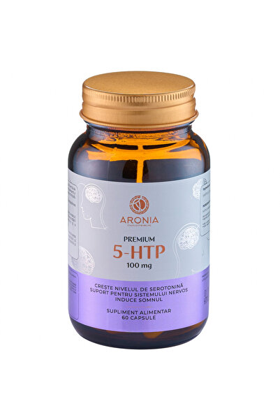 Aronia Charlottenburg Premium 5-HTP 100 mg , 60 capsule care cresc serotonina...