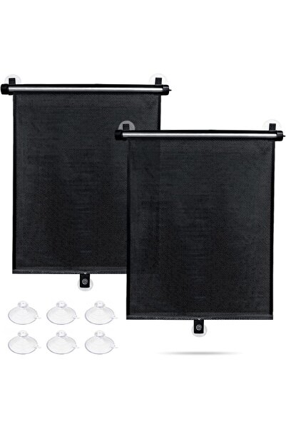 Generic مظلة نوافذ جانبية للسيارة من Sfee، عبوة من قطعتين، مظلة شمسية قابلة ل...