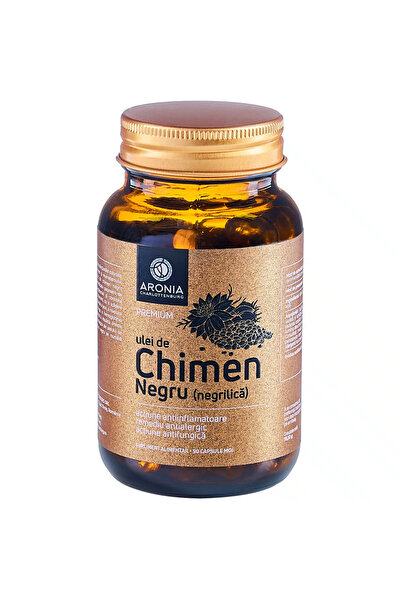 Aronia Charlottenburg Ulei de Chimen Negru (Negrilica) Premium Vegan, 90 caps...