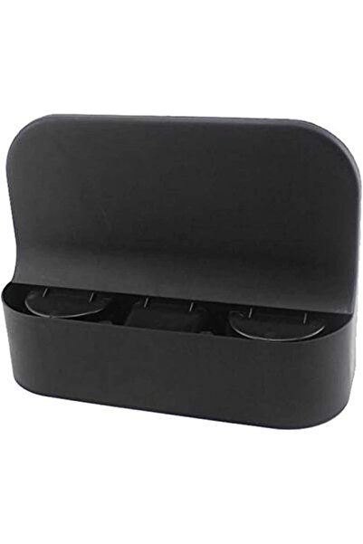 Generic حامل أكواب السيارة المحمول، حامل أكواب وزجاجات وهاتف، أسود