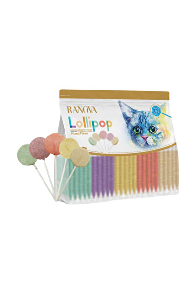 RANOVA Freeze-Dried Lollipop Treats for Cats, Assorted Flavours (25 Pieces)