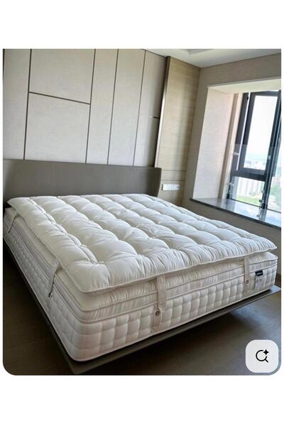 EVZEN HOME Lily Full Ortopedik Yaylı Yatak Tek/Çift Kişilik Yün Takılıp Çıkar...