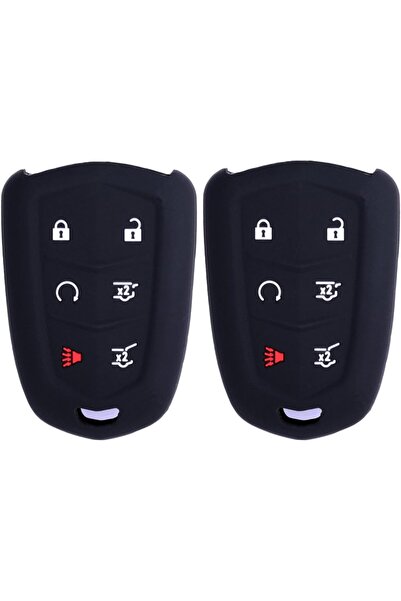 Generic 2Pcs Sillicone key fob Skin key Cover Keyless Entry Remote Case Prote...