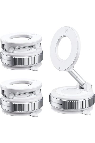 SYN Suport auto magnetic pentru telefon - pliabil, reglabil la 360° , White