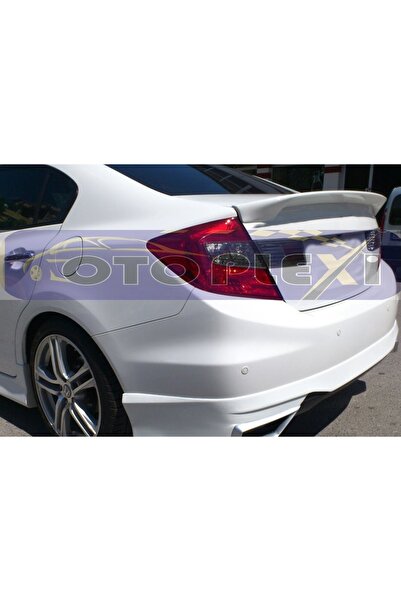 OTOPLEXİ Honda Civic Bagaj Rüzgarlık Yarasa Spoiler Astarlı Boyasız FB7 2013-...