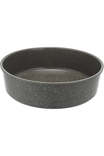 NEOFLAM Round Korean Granite tray, Gray Color, Capacity 4.7LT / 28CM. / 116303G