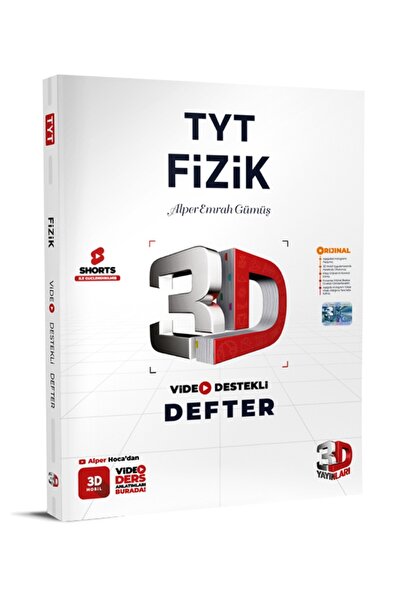 3D Yayınları 2026-2027 Müfredat TYT Fizik Detaylı Video Anlatımlı Sorulu %100...