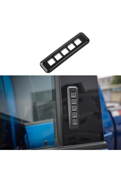 Generic Keptrim for F150 ABS Carbon Fiber Pillar Door Lock Password Trim for ...