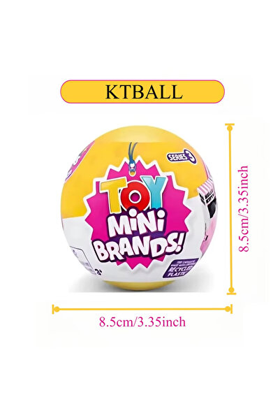 Choice4 KT BALL Zuru 5 Surprise Mini Brands Capsule Toys Mystery Blind Box Fa...